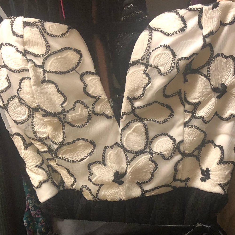 Black and White Lace Dress: Celebration Elation